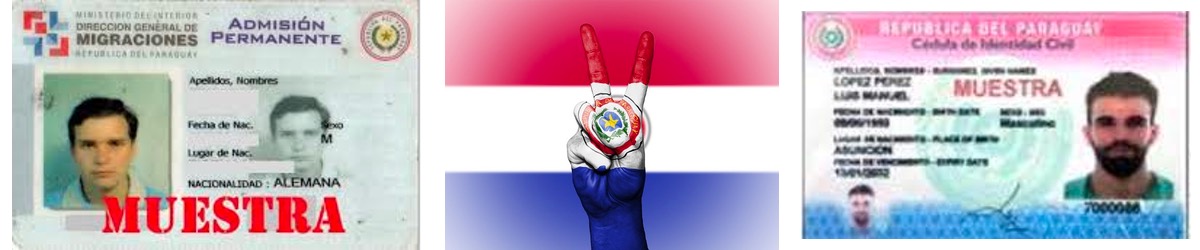 paraguay admision permanente - cedula